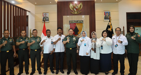 Mayjen TNI Rafael Terima Audiensi BKKBN Provinsi Jatim, Bahas Ketahanan Pangan dan Penurunan Stunting