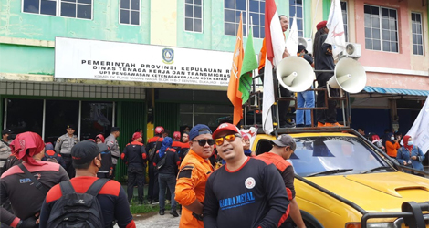 Koalisi Rakyat Bersatu Desak Wasnaker Kota Batam Usut Tuntas Laka Kerja di PT PaxOcean dan PT Alusteel