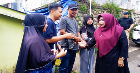 Pemko Tanjungpinang Dinilai Lambat, Warga Korban Longsor Ngadu ke Rahma