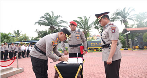 Sertijab Pejabat Utama Polres Karimun, Kompol Salahuddin Jabat Wakapolres