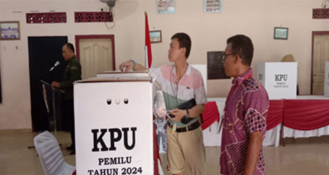 KPU Karimun Gelar Simulasi Pemungutan dan Perhitungan Suara di TPS 10 Tanjungbalai Kota