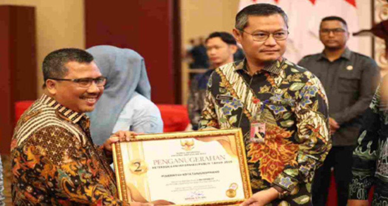 Pemko Tanjungpinang Terbaik ke-2 Penghargaan Badan Publik Informatif Tahun 2025