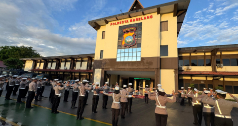 Jelang May Day 2025, Satlantas Polresta Barelang Gelar Latihan Intensif 12 Gerakan Lalu Lintas