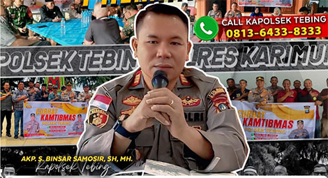Kapolsek Tebing Imbau Warga Laporkan Aksi Premanisme