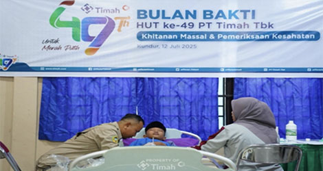 Dalam Rangka Bulan Bakti HUT ke-49, PT Timah Gelar Khitanan Massal di Kundur