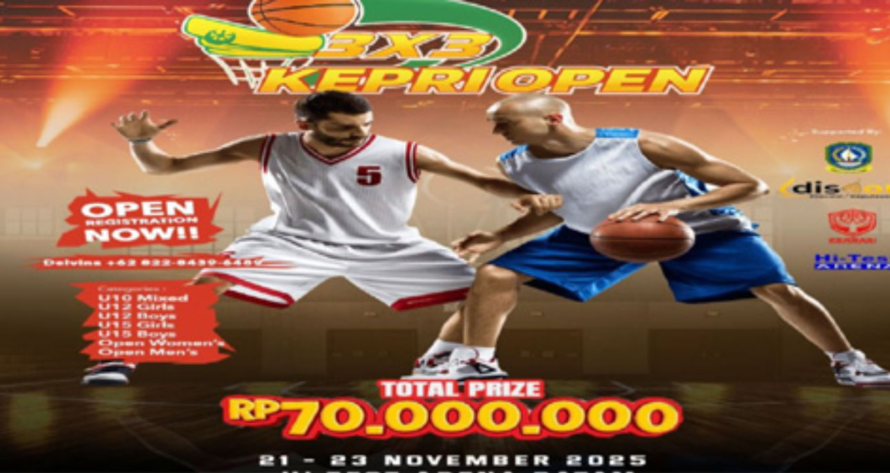 74 Tim Siap Adu Skill Kejuaraan Basket 3x3 Kepri Open