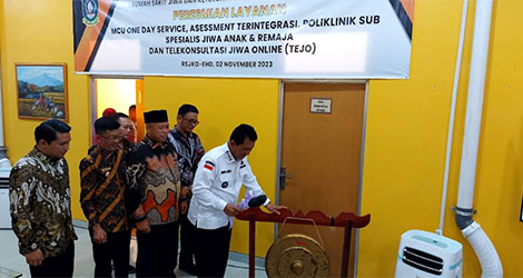 Resmikan Layanan MCU One Day Service RSJKO EHD, Ansar: Jangan Hanya Sebatas Komitmen di Atas Kertas
