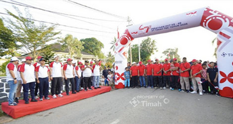 Ribuan Masyarakat Karimun Semarakkan Pekan Sehat PT Timah, Berhadiah Ratusan Doorprize