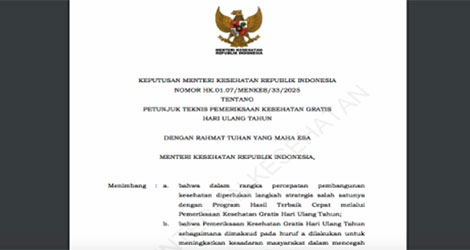 Hadiah Ultah untuk Rakyat, Kemenkes Segera Luncurkan Program Pemeriksaan Kesehatan Gratis