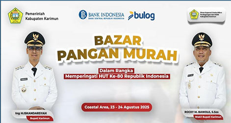 Rangkaian Peringatan HUT ke-80 RI, Pemkab Karimun Gelar Bazar Pangan Murah di Coastal Area
