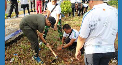 Hijaukan Dompak, Hidupkan UMKM: Manuver Sosial Kogabwilhan I di Tanjungpinang