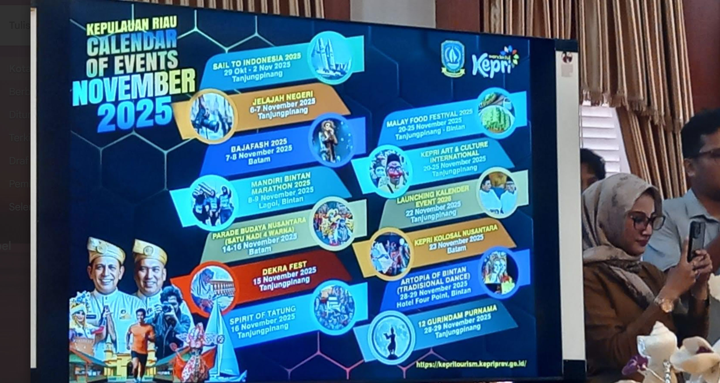 Pemprov Kepri Genjot Pariwisata Lewat 13 Event Sepanjang November 2025
