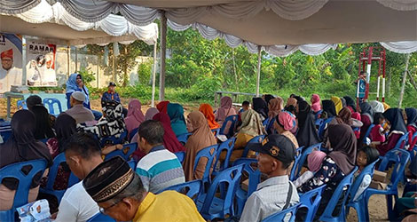 Ratusan Warga Padati Kampanye Paslon Rahma-Rizha di Tanjungpinang, Bahas Solusi Pendidikan Agama dan Air Bersih