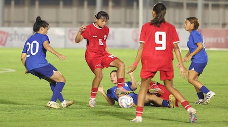 Laga Uji Coba, Garuda Pertiwi Menang Telak 5-1 Lawan Singapura