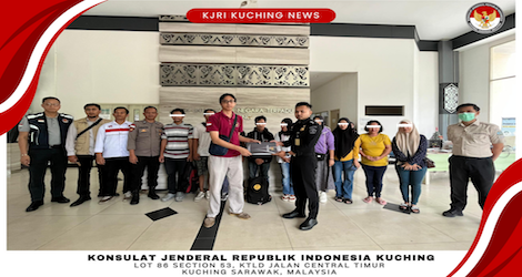 KJRI Kuching Sukses Repatriasi 9 PMI Terlantar di Sarawak Melalui Perbatasan Tebedu-Entikong