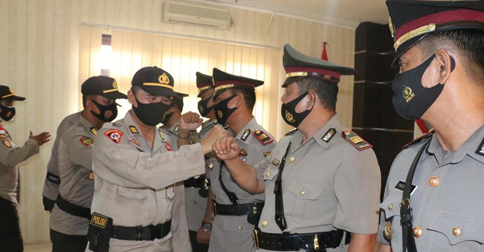 Wakapolres Lingga Pimpin Sertijab Kapolsek Dabo, Kabag Ren dan Kasat Polairud