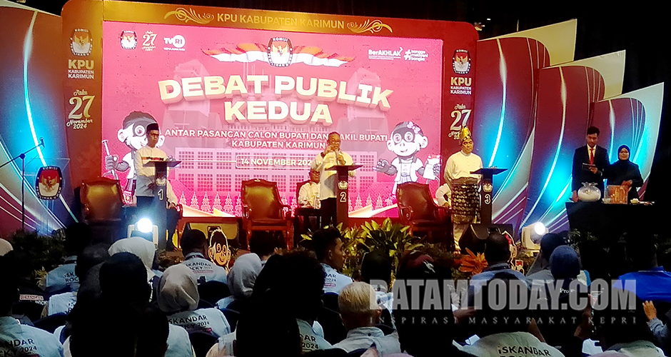 Angkat Tema Pembangunan Pelayanan Inklusif, Debat Kedua Pilkada Karimun Berjalan Sukses