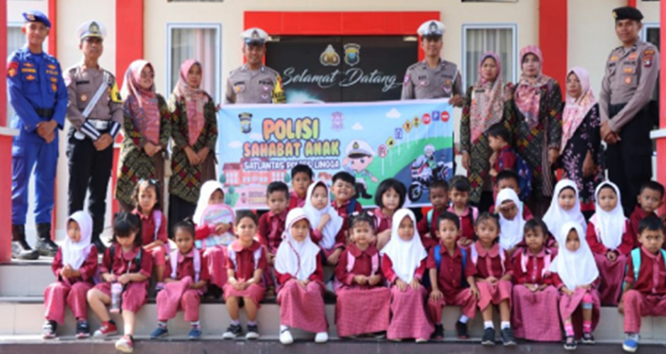 Satlantas Polres Lingga Kenalkan Profesi Polisi kepada Anak TK Lewat Program Polisi Sahabat Anak