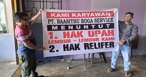 KSPSI Anambas Peringati May Day di Matak Base, Tuntut Pembayaran Upah Lembur