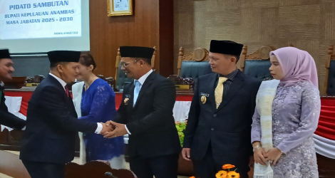 Bupati Anambas Sampaikan Pidato Perdana, Tekankan Sinergi dan Kolaborasi