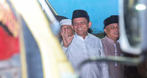 Masyarakat Tumpah Ruah Meriahkan Malam Takbir Idulfitri 1445 H di Lapangan Merdeka Dabo