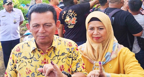 Nyoblos di TPS 14 Melayu Kota Piring, Ansar Ajak Warga Kepri Aktif Berpartisipasi di Pilkada 2024