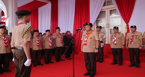 Pimpin Upacara Hari Pramuka ke-64, Gubernur Ansar Ajak Generasi Muda Jadi Insan Pancasila