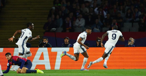 Gol 30 Detik Marcus Thuram ke Gawang Barcelona Tembus Rekor Liga Champions