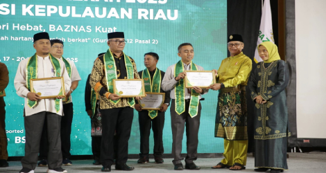 BRK Syariah Tanjungpinang Raih Penghargaan Baznas Award 2025 Kategori Pengumpulan Zakat Terbaik