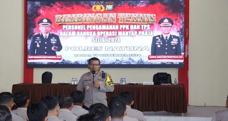 Kapolres Natuna Berikan Pelatihan Khusus untuk Pengamanan Pilkada 2024