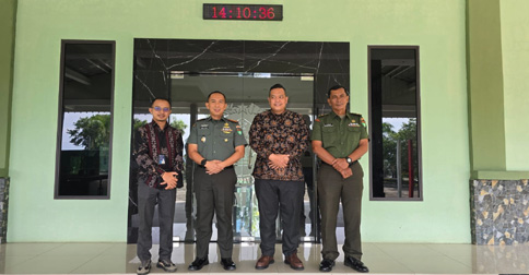 Dandim Abdul Hamid Sambut Hangat Kunjungan Silaturahmi Kacab BRI Tanjungpinang