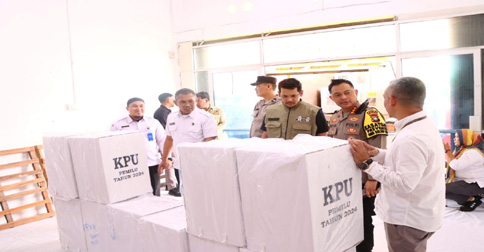 Dirpamovit Polda Kepri Pantau Persiapan Pemilu di Wilayah Polres Natuna