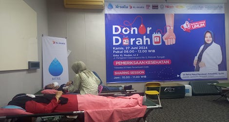 Karyawan XL Axiata Gelar Donor Darah, Pemeriksaan Kesehatan dan Sharing Session