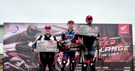 GTR150 Speed Challenge Batam, Sari Hidayatullah Sabet Podium Pertama dengan Catatan 7,36 Detik