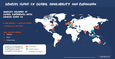 Genesys Luncurkan Satelit Genesys Cloud CX di Jakarta, Hong Kong dan Paris