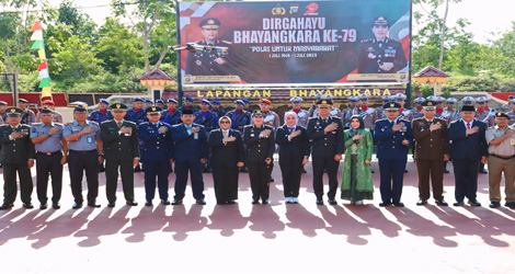 Wabup Bintan Hadiri Upacara dan Syukuran Hari Bhayangkara ke-79