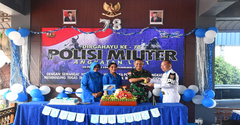 Danlanal TBK Pimpin Apel Khusus HUT ke-78 POMAL