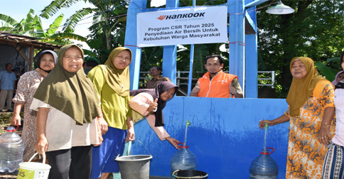 Hankook Tire Donasikan Sumur Pompa Air Bersih untuk 200 KK di Desa Naga Cipta Bekasi