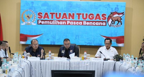 Dasco Pimpin Rapat Koordinasi Satgas Pemulihan Bencana DPR di Aceh