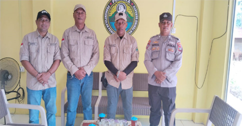 Jelang May Day, Satbinmas Polres Karimun Beri Imbauan Kamtibmas di Kecamatan Tebing