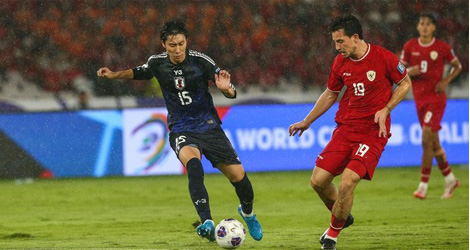 Babak Pertama Berakhir, Indonesia Tertinggal 0-3 dari Jepang