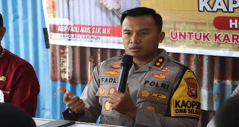 Curhat Kamtibmas, Kapolres Karimun Segera Tindak Lanjuti Saran Masyarakat Sungai Raya