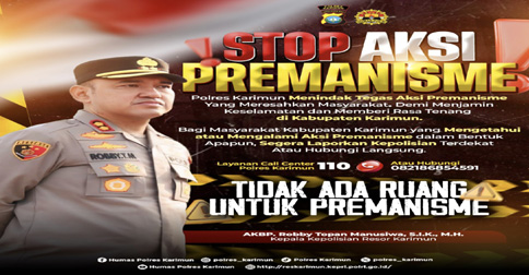 Kapolres Karimun Tegaskan Bakal Tindak Segala Bentuk Premanisme dan Pungli