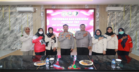 Personil Polres Karimun Ikuti Penyuluhan Penyakit TB dan Gula Darah