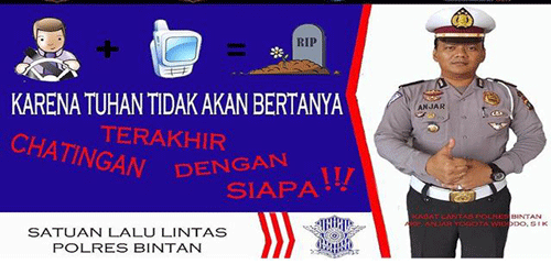 Sepanjang 2017, Satlantas Polres Bintan Tangani 1.200 Perkara Tilang