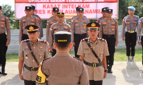 Kapolres Kepulauan Anambas Pimpin Sertijab Kasat Intelkam, Dorong Sinergi dan Profesionalisme