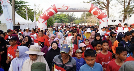Antusias Masyarakat Semarakkan Kegiatan Pekan Sehat PT Timah Tbk di Belitung Timur