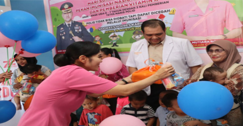 Bhayangkari Cabang Karimun Gelar PIN Polio Tahap Dua kepada 30 Balita