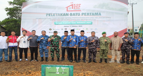 Hadiri Peluncuran Koperasi Merah Putih Serentak, Dandim 0315: Saatnya Ekonomi Rakyat Bangkit