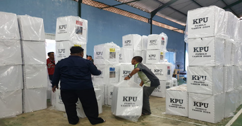 Logistik Hasil Pemilu dari 69 TPS Kecamatan Bintan Utara Sudah Tiba di PPK